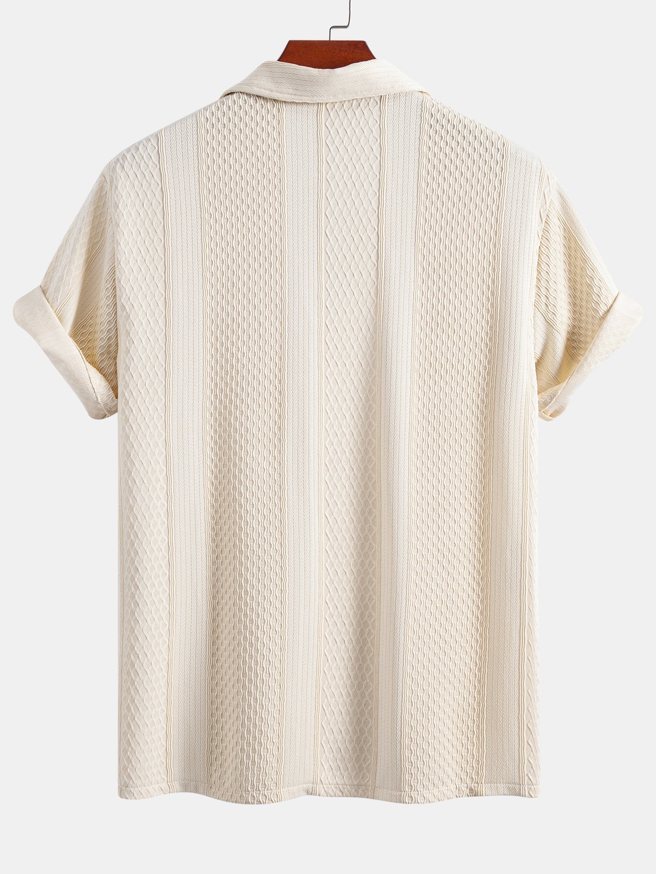 Completo Camicia Jacquard Geometrica e Pantaloni Dritti