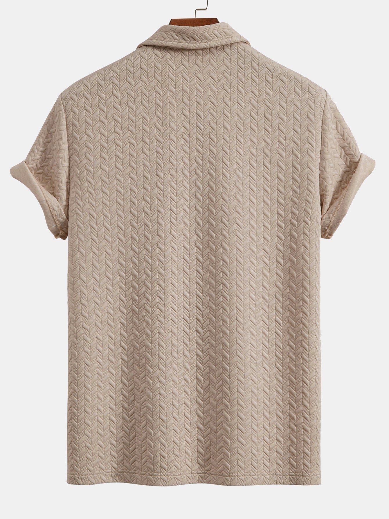 Completo Polo E Shorts Jacquard Geometrico Uomo