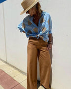 Blusa Bordada de Corte Holgado – Estilo Fresco y Ligero