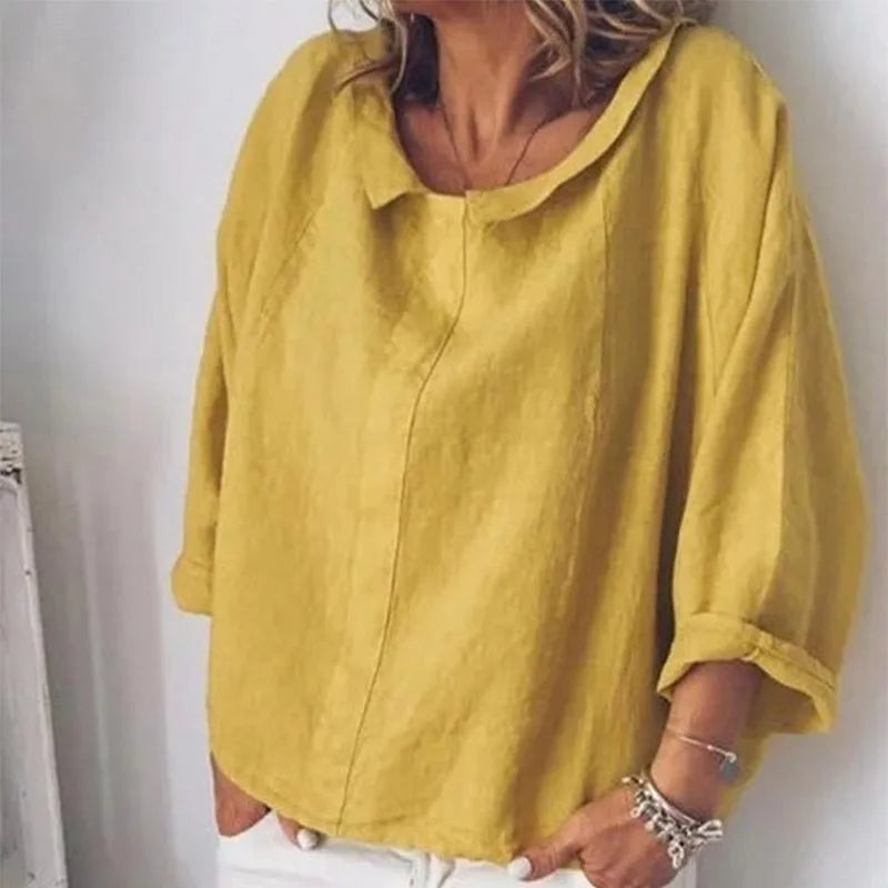 Blusa Sin Botones Para Mujer de Estilo Atemporal