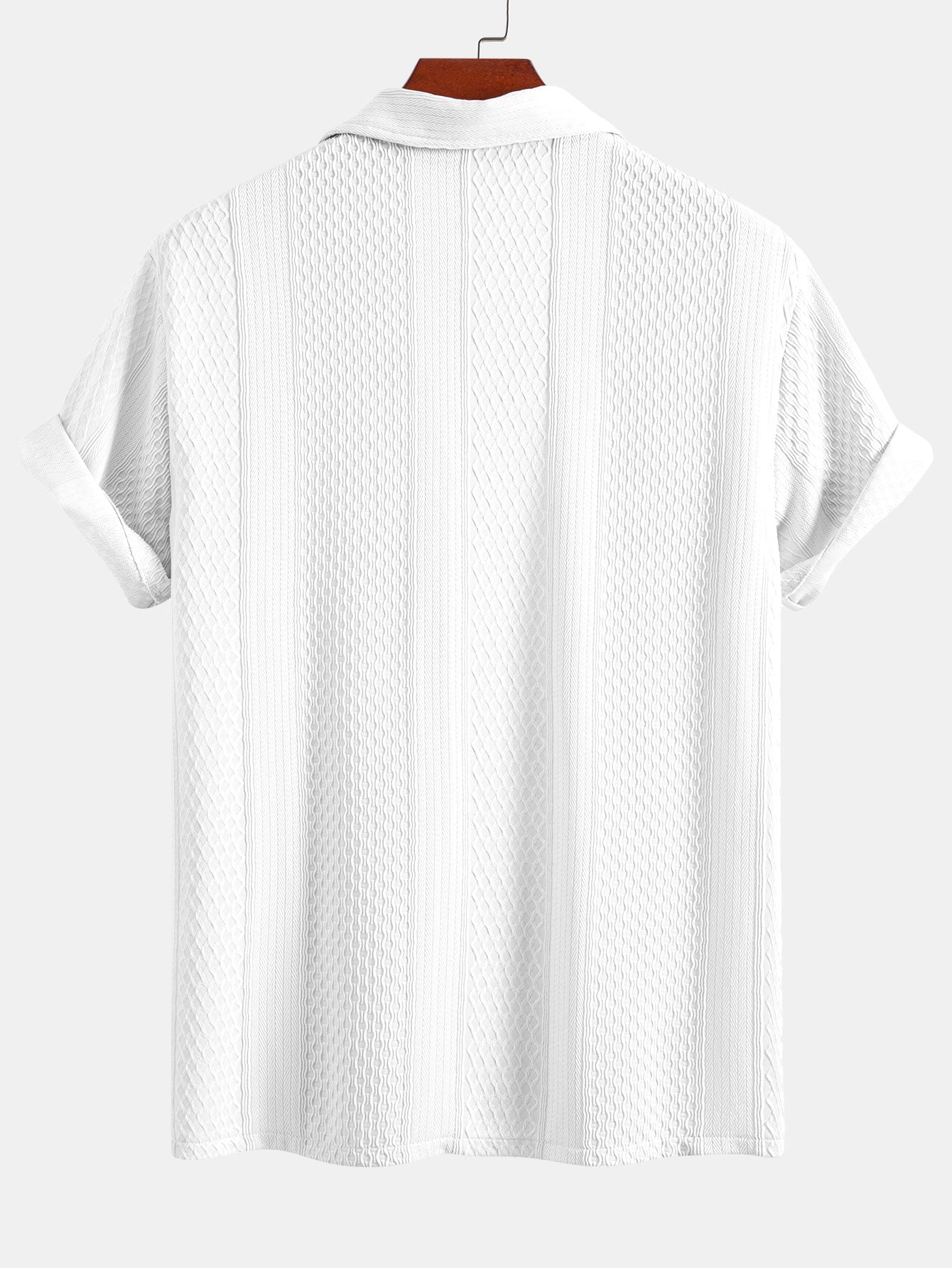 Completo Camicia Jacquard Geometrica e Pantaloni Dritti