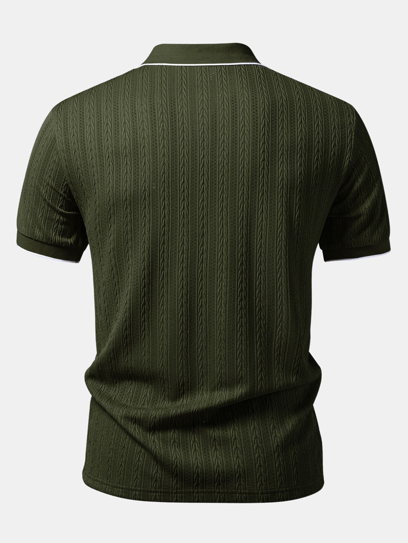 Completo Polo Jacquard Geometrico con Pantaloni Slim