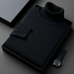 Jersey de Cuello Alto de Cachemira Pura para Hombre