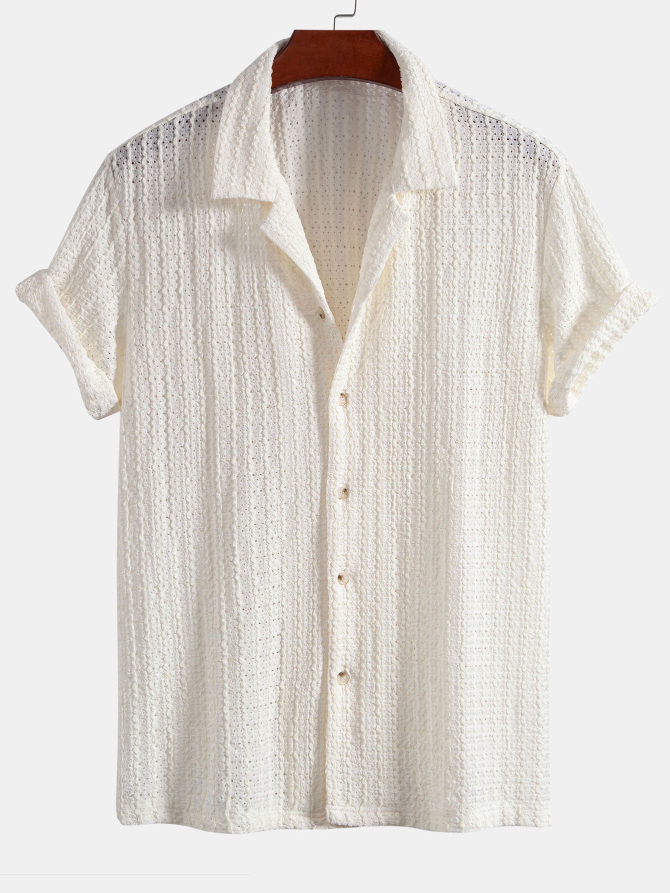 Completo Camicia Cubana Jacquard e Pantaloni in Lino