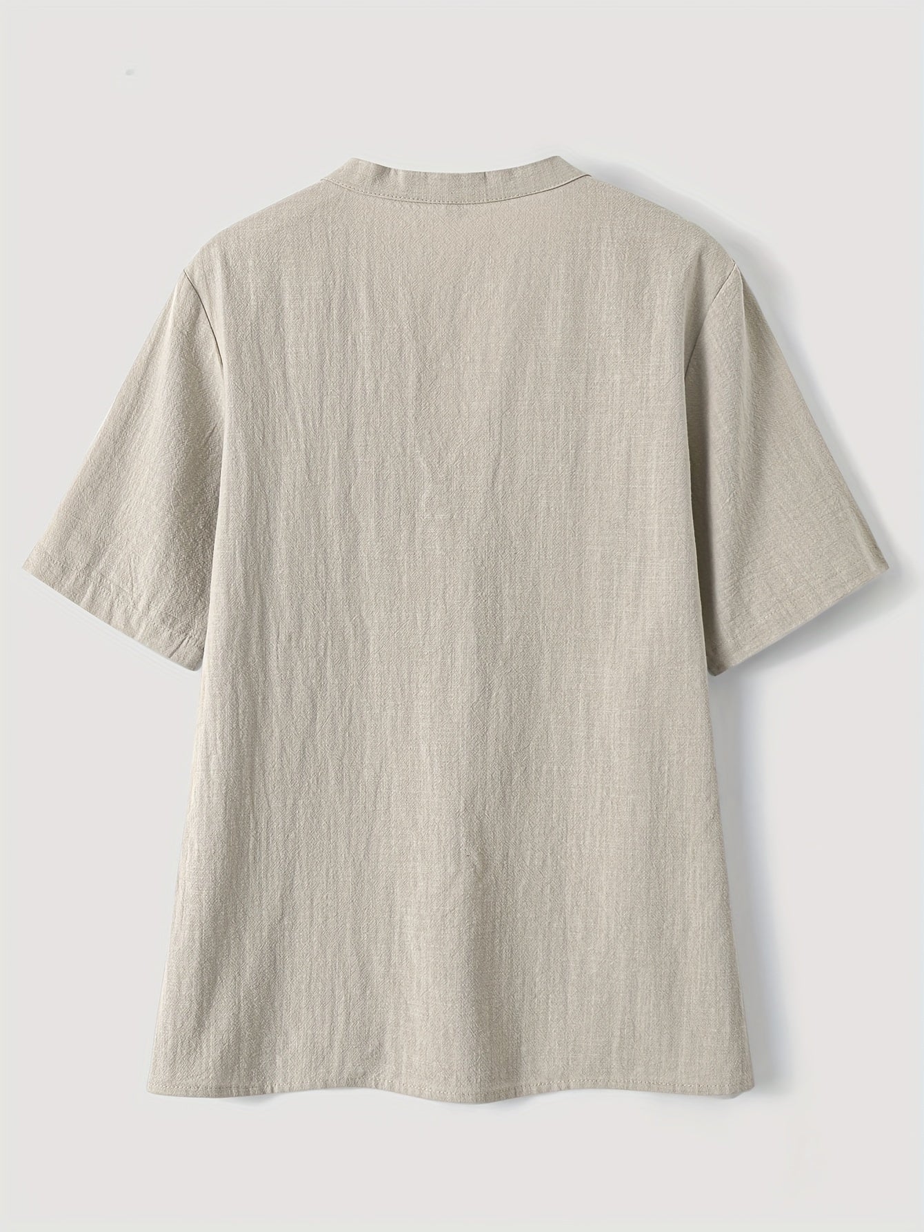 Blusa Elegante con Escote en V y Botones de Madera