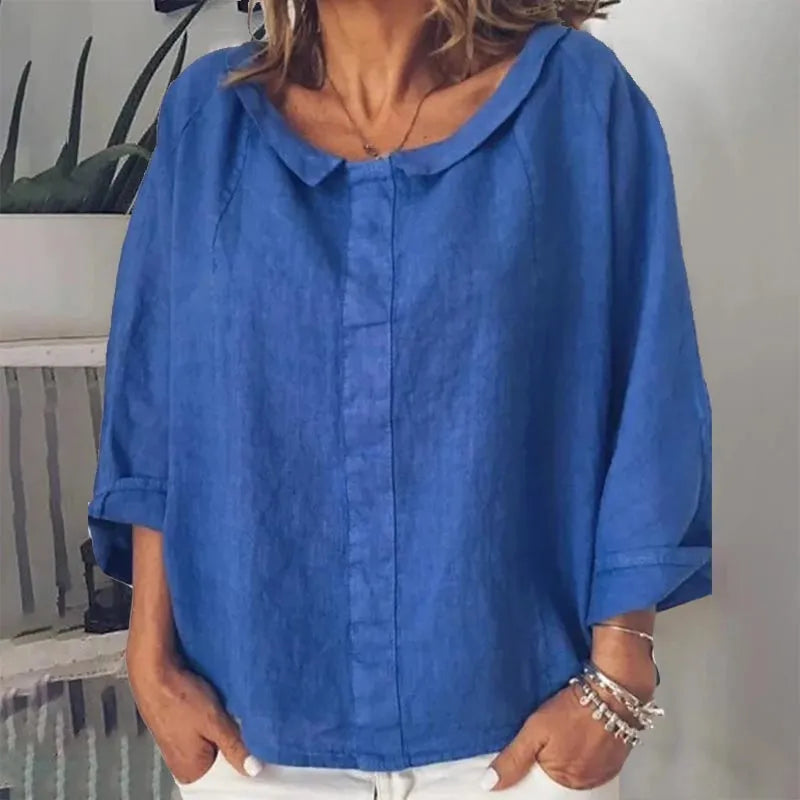 Blusa Sin Botones Para Mujer de Estilo Atemporal