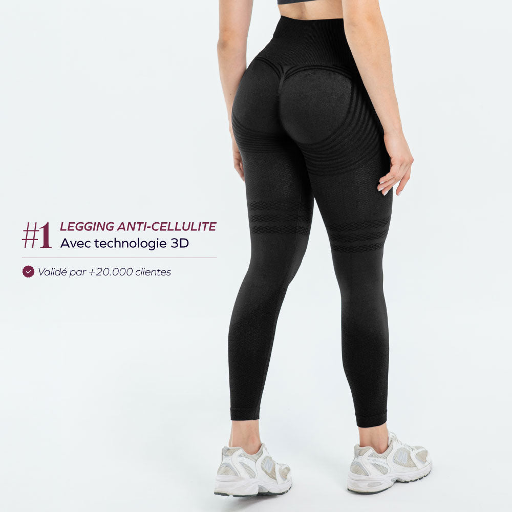 Leggings 3D Snellente a Compressione Morbida Anticellulite