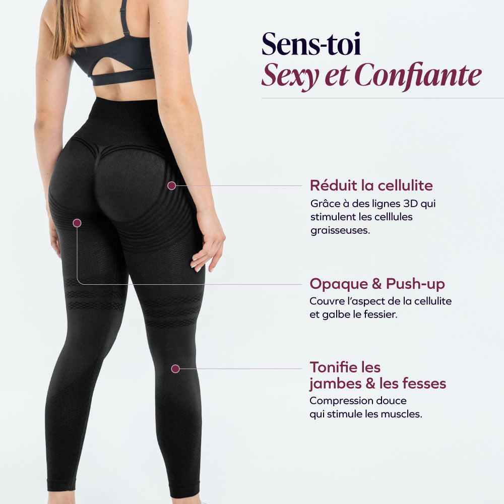 Leggings Modellanti 3D a Compressione Morbida Anticellulite