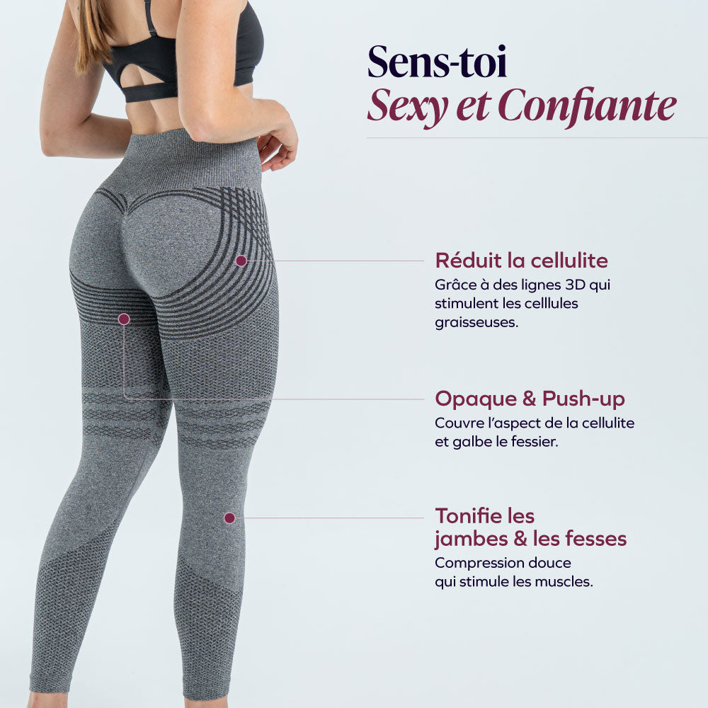 Leggings 3D Drenante Anticellulite a Compressione Morbida
