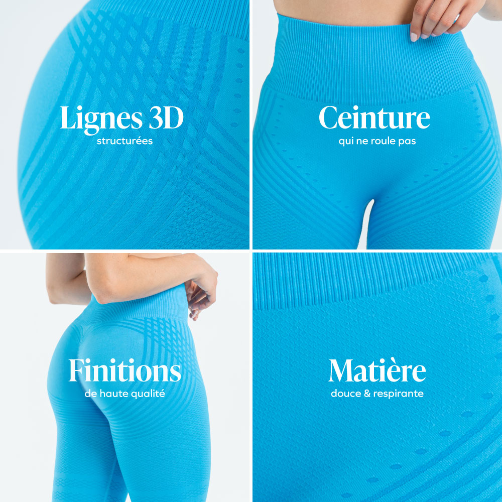 Leggings Modellanti 3D Anticellulite a Compressione Morbida