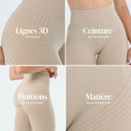 Leggings Modellanti 3D Drenanti A Compressione Morbida