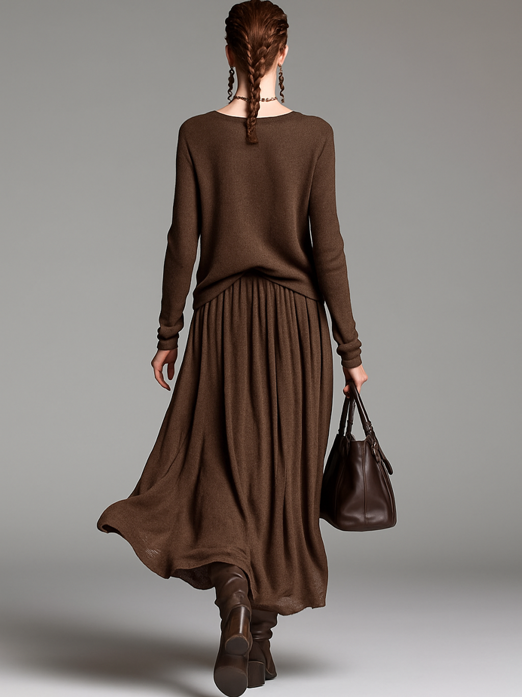 Completo Maglia con Gonna e Maglione a Girocollo