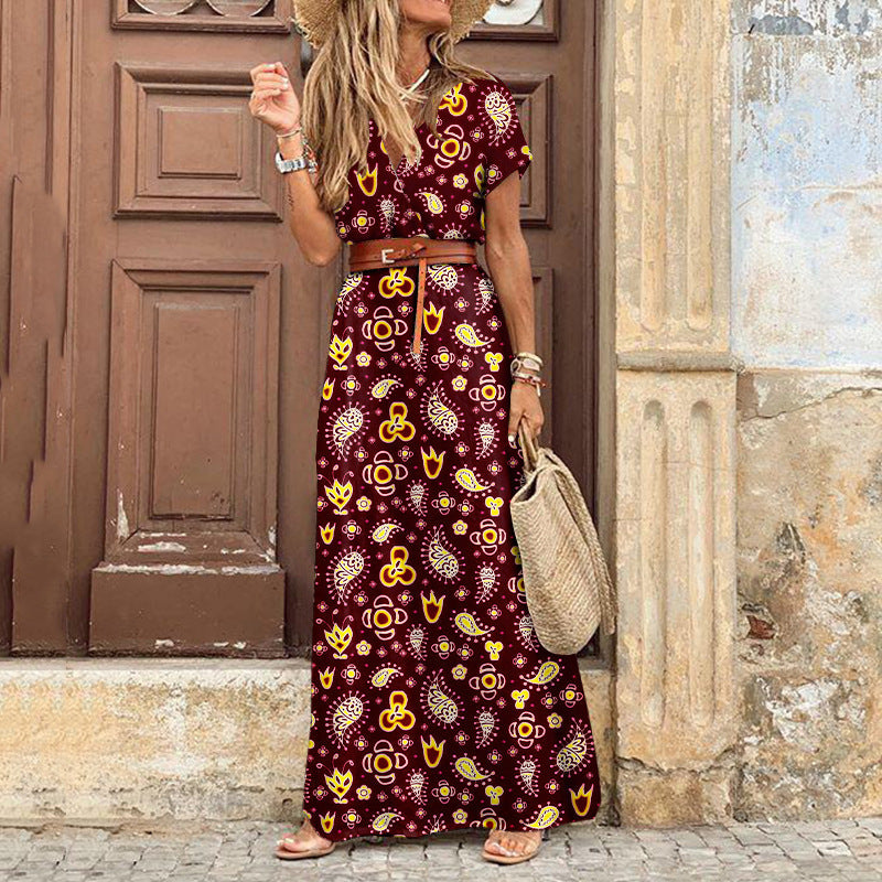 Vestido Maxi Bohemio Elegante de Viscosa Ligera
