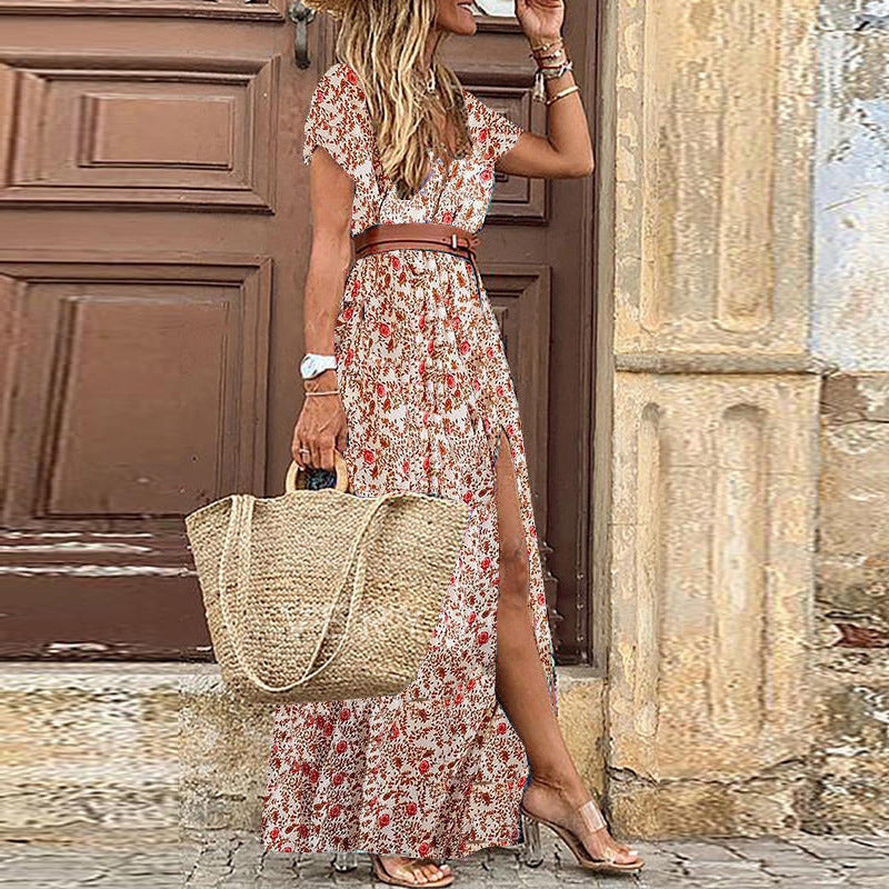 Vestido Maxi Bohemio Elegante de Viscosa Ligera
