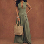 Abito Aderente con Zip e Gonna Svasata Elegante