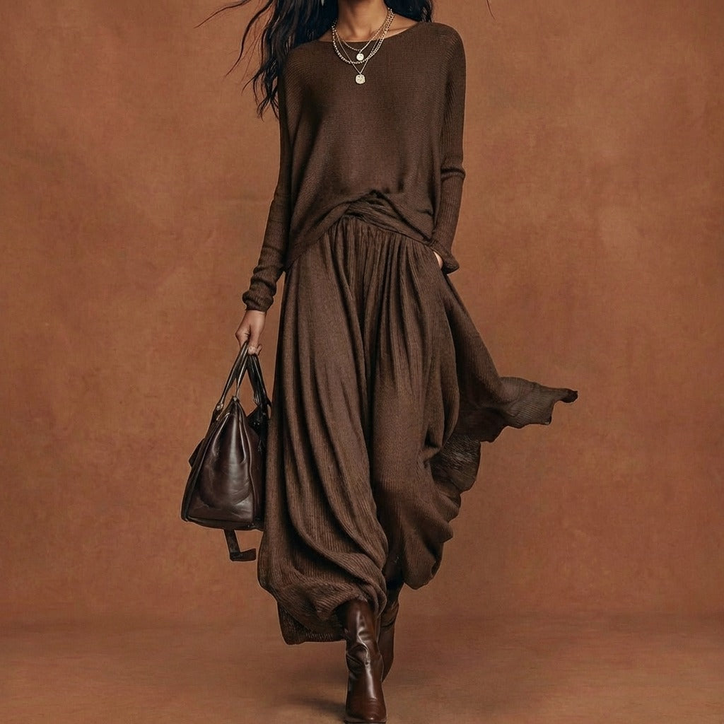 Completo Maglia con Gonna e Maglione a Girocollo