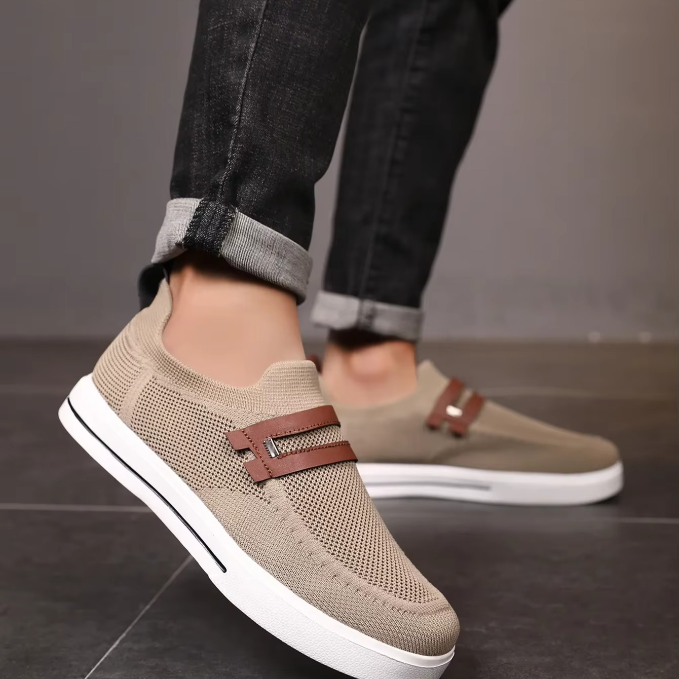Zapatillas Hombre Air Knit Ligeras y Transpirables
