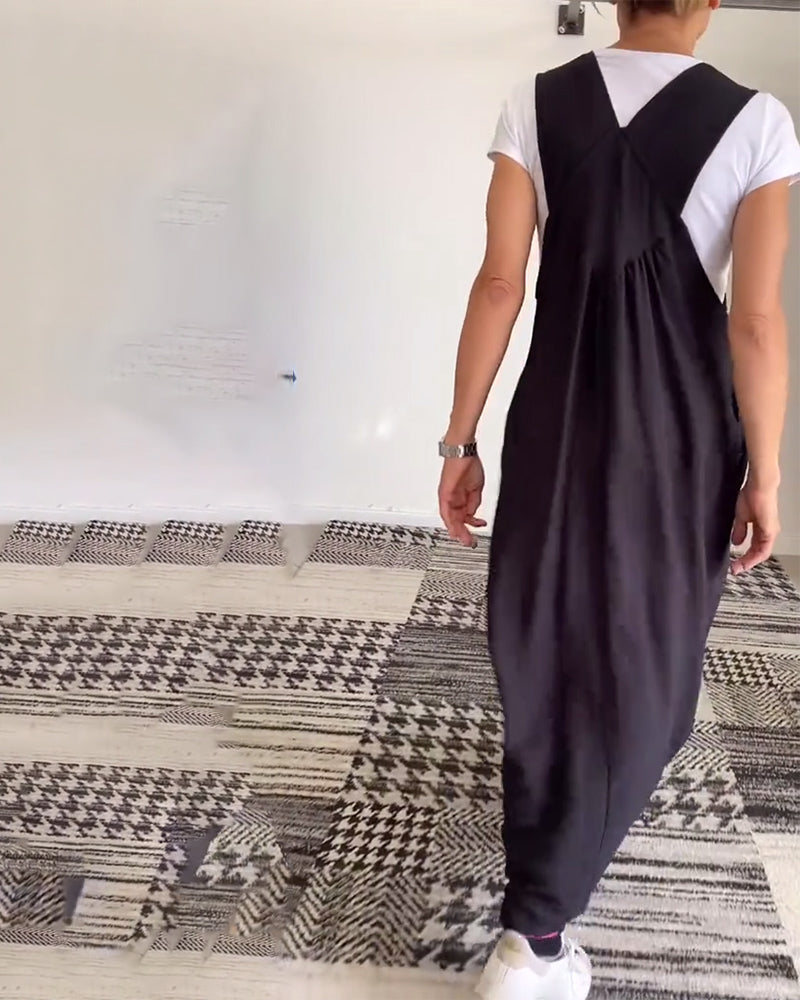 Vestido Casual con Tirantes Lisos Ajustables