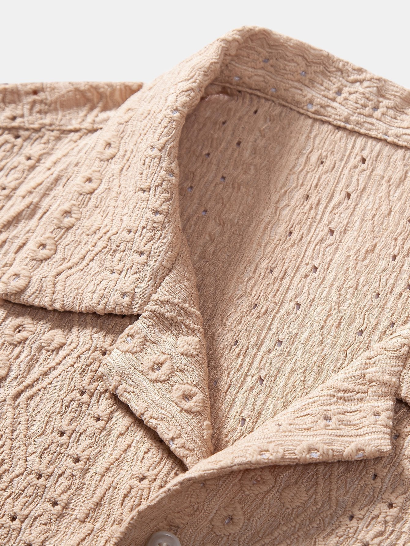 Completo Camicia Cubana Jacquard e Pantaloni in Lino