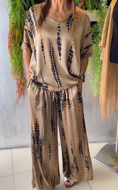 Completo Casual Stampa Marie Due Pezzi Donna