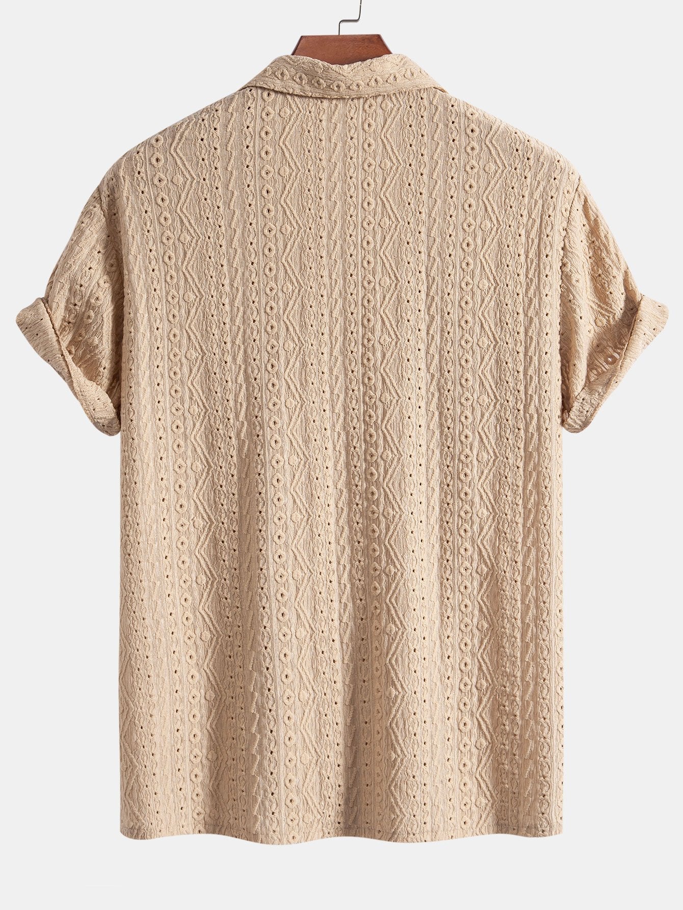 Completo Camicia Cubana Jacquard e Pantaloni in Lino