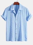 Completo Camicia Cubana Jacquard e Pantaloni in Lino