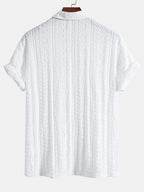 Completo Camicia Cubana Jacquard e Pantaloni in Lino