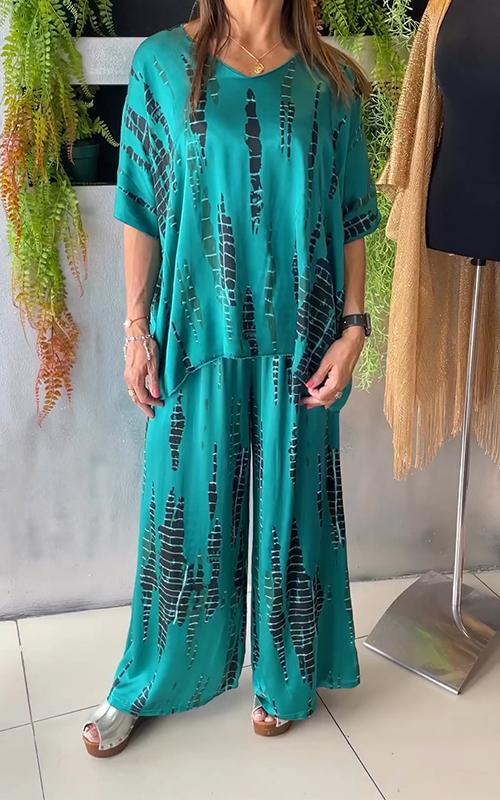 Completo Casual Stampa Marie Due Pezzi Donna