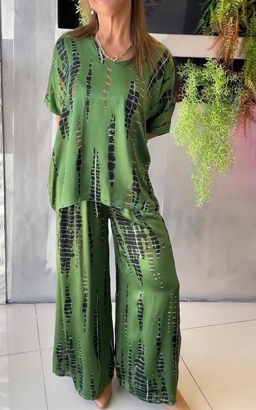 Completo Casual Stampa Marie Due Pezzi Donna